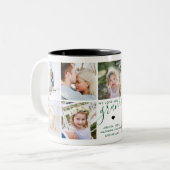 We love You Grandpa | Photo Gift Dark Green ツートーンマグカップ (正面左)