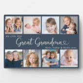 We Love You Great Grandma Photo Collage Heart フォトプラーク (正面)