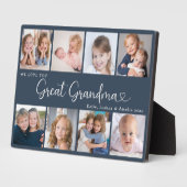 We Love You Great Grandma Photo Collage Heart フォトプラーク (側面)