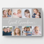 We Love You Great Grandma Photo Collage Heart フォトプラーク (正面)