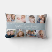 We Love You Great Grandma Photo Collage Heart ランバークッション (裏面)