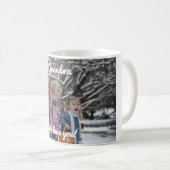 WE LOVE YOU! Kundenspezifische Foto Tasse, 325 ml コーヒーマグカップ (正面右)