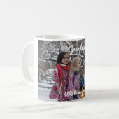 WE LOVE YOU! Kundenspezifische Foto Tasse, 325 ml コーヒーマグカップ (正面左)