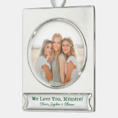 We Love You Memre写真 シルバープレートバナーオーナメント (左)