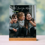 We Love You Mimi家族カスタム写真の表示名 アクリルサイン<br><div class="desc">こ祝の「愛よミミパーソナライズされた」のアクリル写真ディスプレイで、手書きのタイポグラフィと大切な写真をエレガント展示。このプラークは、特別な思い出を表示する美しい方法であり、それを本当に作るためにカスタマイズ可能な文字ユニークを持つ。誕生日や休日にピッタリの、またはただ感謝の気持ちを示すために、この記念碑は心の底からどんな部屋にもtouchを追加する。毎日ミミに愛を思い出させる永遠の贈り物だ！すべての文字は個人カスタマイズのtouchのために完全に。</div>