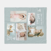 We Love You Mimi Grandkids Photo Collage Keepsake フリースブランケット (正面(横))