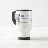 We Love You Mom | モダン2枚写真コラージュ トラベルマグ (正面左)