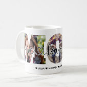 We Love You Mom Add Photo And Name コーヒーマグカップ (正面左)