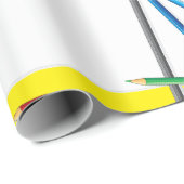 We Love You Mom Hand-Drawn Crayon Art ラッピングペーパー (ロールコーナー)