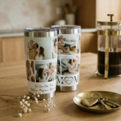 We Love You Mom Personalized Mother Photo Collage 保温保冷タンブラー