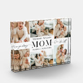 We Love You Mom Simple Mother Collage Keepsake フォトブロック (左)