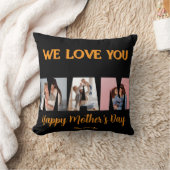 We Love You Mom-Throw Pillow gold 2026 クッション (ブランケット)
