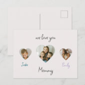 We Love You Mommy - パーソナライズされた Photos Card ポストカード (正面/裏面)