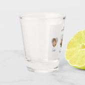 We Love You Mommy - Photos パーソナライズされた Shot Glass ショットグラス (左)