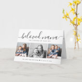 We Love You Nana Black & White Photo Mothers Day カード (黄色い花)