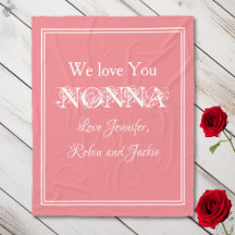 「We Love You NONNA」はサーモンの名パーソナライズされた前