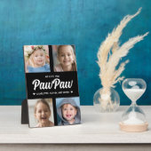 We Love You PawPawファミリーフォトコラージュ フォトプラーク (側面)