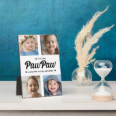 We Love You PawPawファミリーフォトコラージュ フォトプラーク (側面)