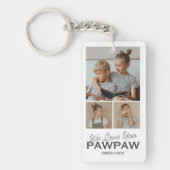 We Love You Pawpaw Photo Keychain キーホルダー (正面)