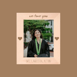 We Love You Personalized Engraved Picture Frame レーザー彫刻フレーム