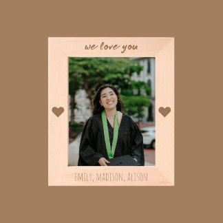 We Love You Personalized Engraved Picture Frame レーザー彫刻フレーム
