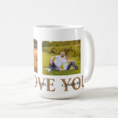 We Love You Photo コーヒーマグカップ (正面右)