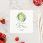 We love you so Matcha Baby Shower スタンダードカクテルナプキン (インサイチュ)