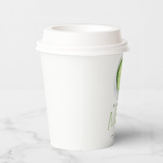 We love you so Matcha Baby Shower 紙コップ (右)