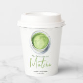 We love you so Matcha Baby Shower 紙コップ (正面)
