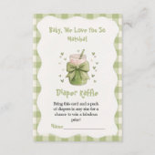 We Love You So Matcha Gingham Diaper Raffle  エンクロージャーカード (正面)