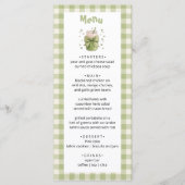 We Love You So Matcha Green Gingham Hearts メニュー (正面)