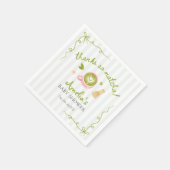 We Love You So Matcha Green Tea Baby Shower スタンダードカクテルナプキン (角)