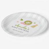 We Love You So Matcha Green Tea Baby Shower ペーパープレート (アングル)