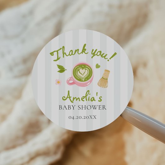 We Love You So Matcha Green Tea Baby Shower ラウンドシール