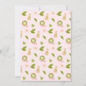 We Love You So Matcha Green Tea Baby Shower 招待状 (裏面)
