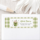 We Love You So Matcha Mail Bow Gingham ラベル (インサイチュ)