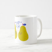 We Make A Great Pear Valentines Typography コーヒーマグカップ (正面右)