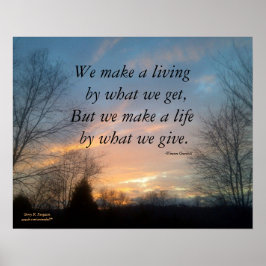 WE MAKE A LIVING WINSTON CHURCHILL POSTER ポスター