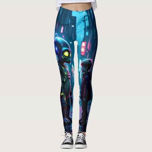 We meet again Alien and Boy leggings レギンス (正面)