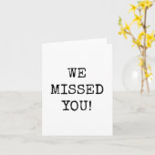 We Missed You, Minimalist カード (黄色い花)