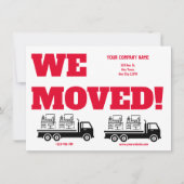We Moved Business Relocation Announcement 案内状 (正面)