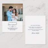 We  Moved Family Photo Moving Announcement ノートカード (正面/裏面)