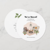 We Moved Floral Moving Announcement (正面/裏面)