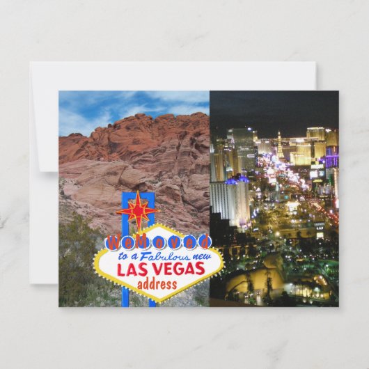 We Moved Las Vegas Address Announcement Postcard 案内状 (正面)