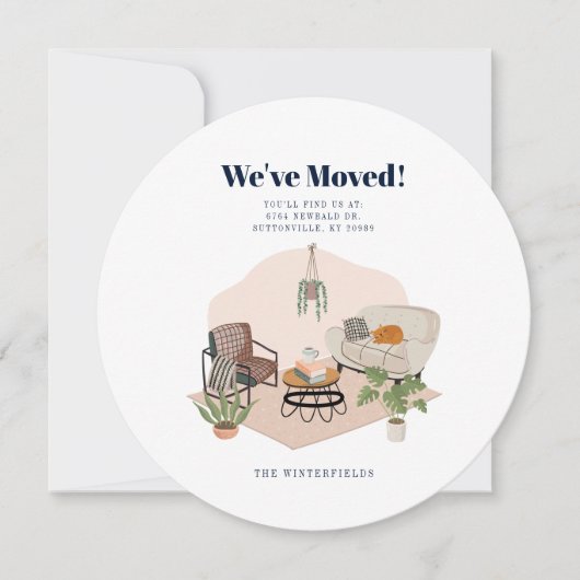 We Moved New Address Moving Announcement (正面)