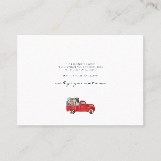 We Moved New Address Moving Announcement 名刺 (裏面)