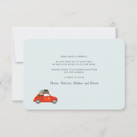 We Moved New Address Notice Moving Announcement (裏面)