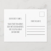 We Moved New Home Address Announcement Postcard 案内ポストカード (裏面)