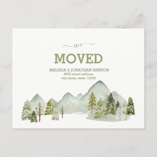 We Moved New Home Address Announcement Postcard 案内ポストカード (正面)