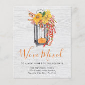 We Moved New Home Pumpkin Moving Announcement (正面)